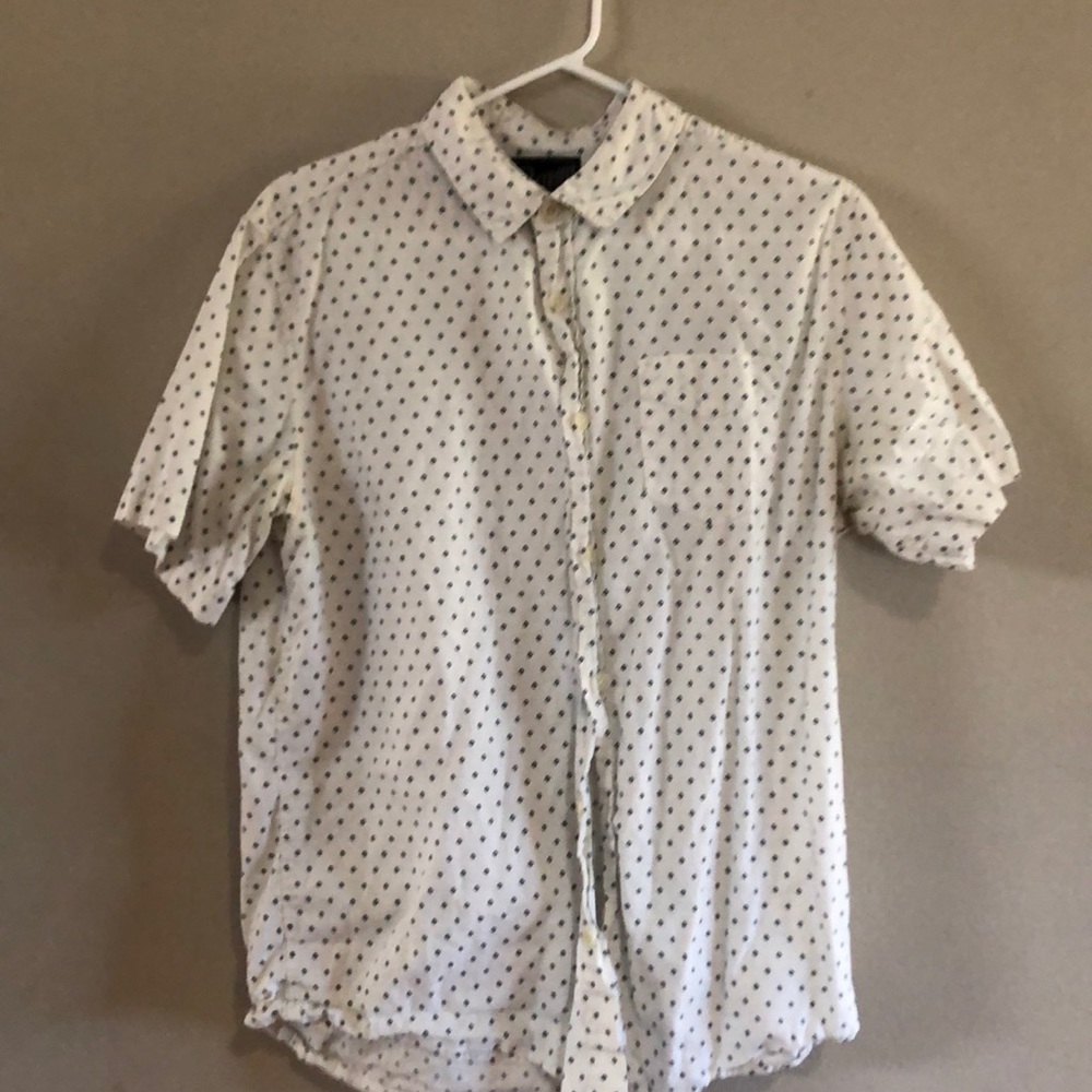 White casual button up.
